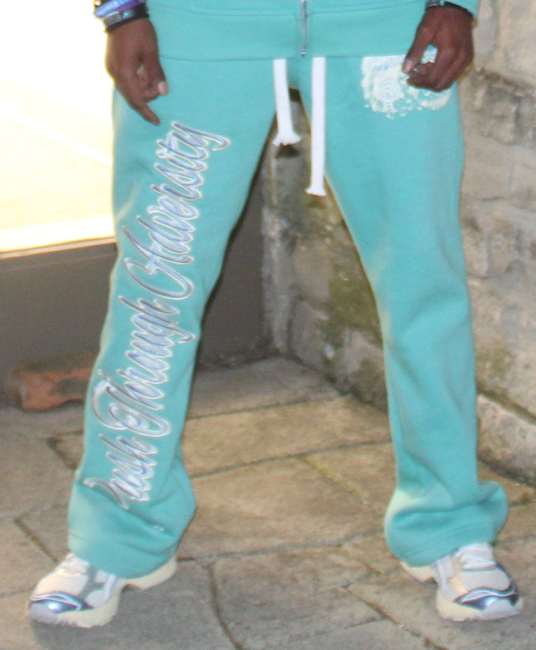 Aqua Blue PTA Flare Sweatpants